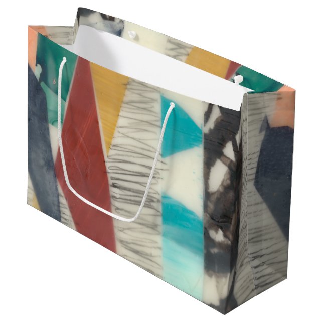Grand Sac Cadeau Bordure couleur II (Devant Angle)