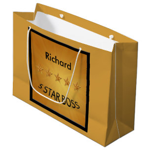 Grand Sac Cadeau Boss Day Cinq étoiles Boss Custom LGB