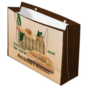 Grand Sac Cadeau Boulangerie de pain LGB