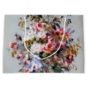 Grand Sac Cadeau Bouquet de roses, Renoir