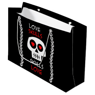 Grand Sac Cadeau Bourse Présent GR. Skulls