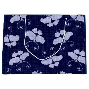 GRAND SAC CADEAU BOUTEILLES D'ONGLET CADEAU EN BLEU
