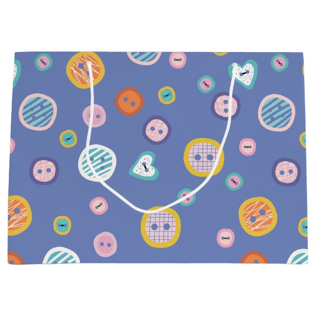 Grand Sac Cadeau Boutons de coupe (Devant)
