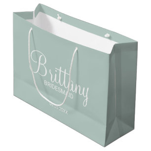 Grand Sac Cadeau Bridesmaitres modernes personnalisées