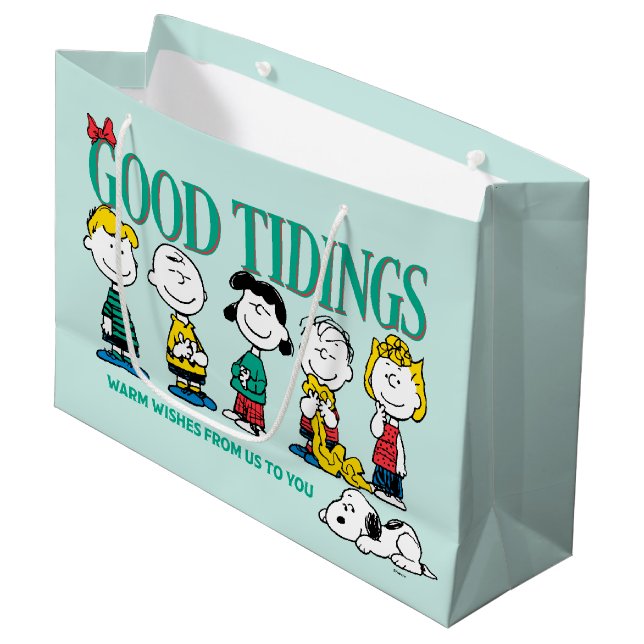 Grand Sac Cadeau cacahuètes | Vacances Bon Goût (Devant Angle)