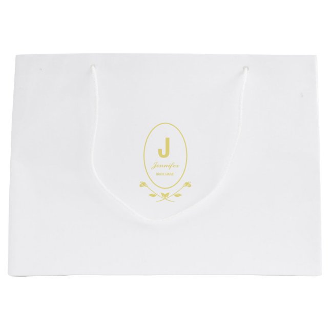 Grand Sac Cadeau Cadeau de Bridesmaid (Devant)