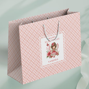 Grand Sac Cadeau Cadeau de Naissance Fleur de Cerisier Féerique Rav