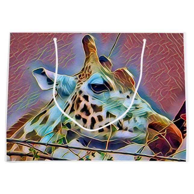 GRAND SAC CADEAU CADEAU GIRAFFE (Devant)