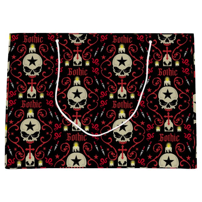Grand Sac Cadeau Cadeaux Et Accessoires Gothiques (Devant)