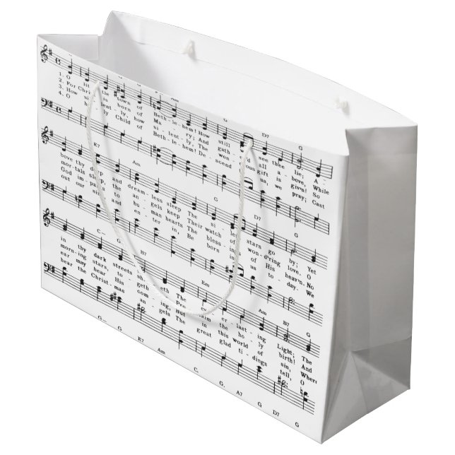 Grand Sac Cadeau Cahier de Noël (Dos Angle)