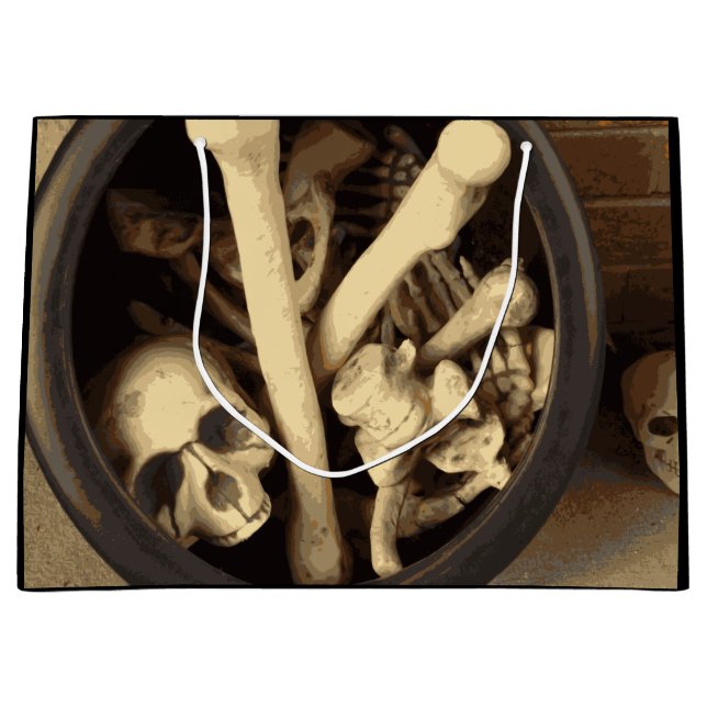 Grand Sac Cadeau Caldron des os. (Devant)