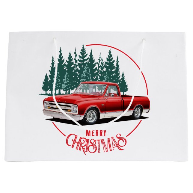 Grand Sac Cadeau Camion de vacances 1968 (Devant)
