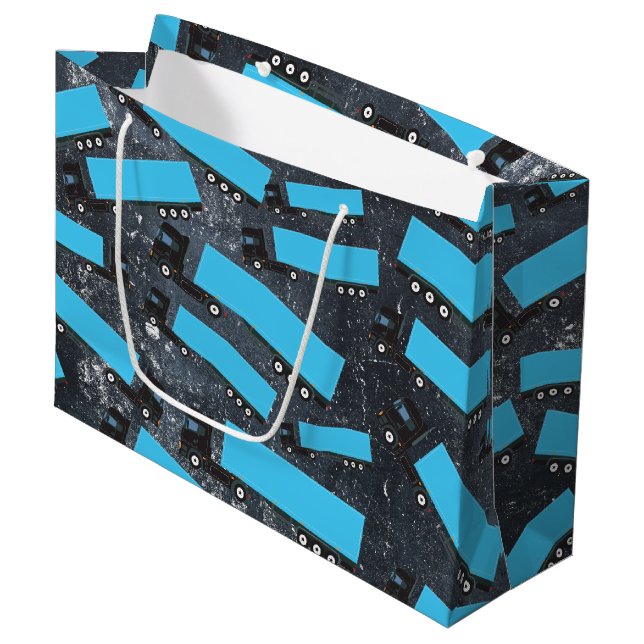 Grand Sac Cadeau Camions de transport semi-remorque (Devant Angle)