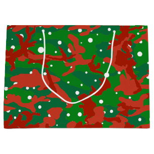 Grand Sac Cadeau Camouflage Haus De Camo Xmas