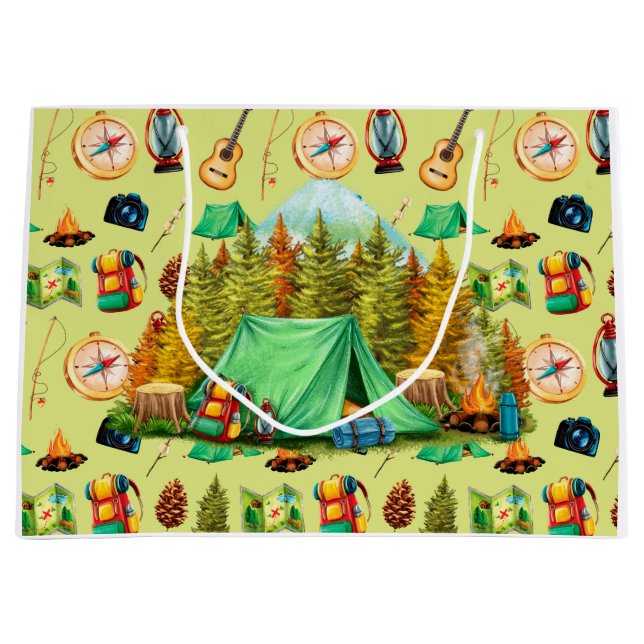 Grand Sac Cadeau Camping Et Randonnée (Devant)