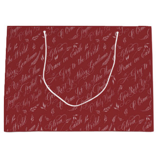 Grand Sac Cadeau Cardinal Noël Carols