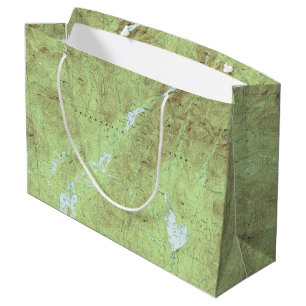 Grand Sac Cadeau Carte topographique du Mont Marcy - Adirondack Par