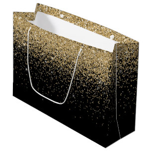 Grand Sac Cadeau Cascades fascinantes d'arrière - plan de noir de