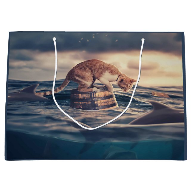 Grand Sac Cadeau Cat Nap Dream ou cauchemar (Devant)