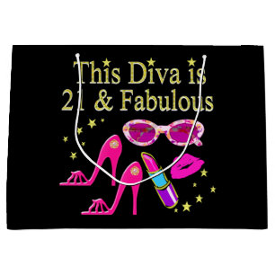 GRAND SAC CADEAU CE DIVA A 21 ANS ET LE DESIGN EST FABULEUX