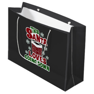 Grand Sac Cadeau Ce Père Noël Aime Défiler Noël Noël Noël Mauvais N