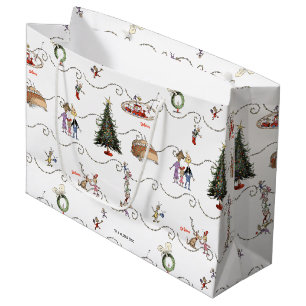 Grand Sac Cadeau Célébration de la guirlande de Noël de Whoville
