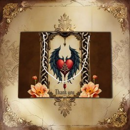 Grand Sac Cadeau Celtic elegance with a heart and wings