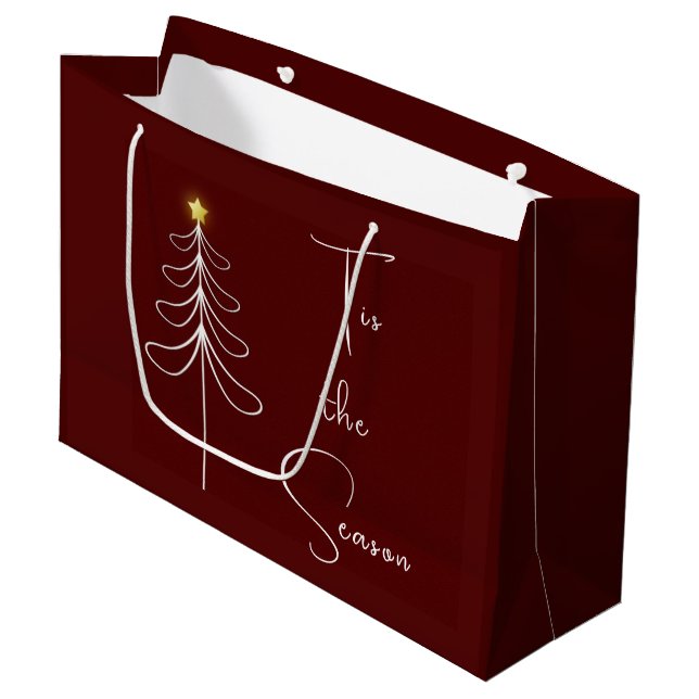 Grand Sac Cadeau C'est la saison (Devant Angle)