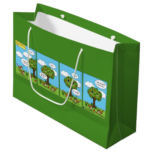 Grand Sac Cadeau C'est sur Moi... Comique (Devant Angle)