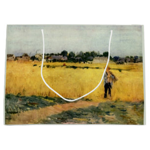 Grand Sac Cadeau Champ de céréales (par Berthe Morisot)