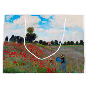 Grand Sac Cadeau Champ de pavot, Monet