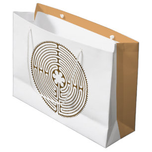 Grand Sac Cadeau Chartres Labyrinthe style antique + vos idées