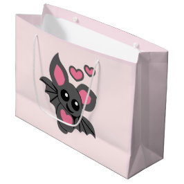 Grand Sac Cadeau Chat-bébé rose