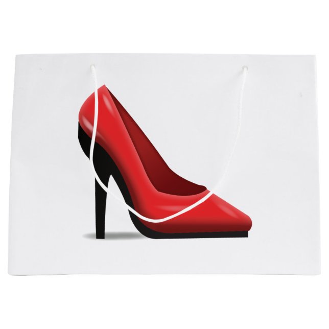 Grand Sac Cadeau Chaussure talon - Emoji (Devant)