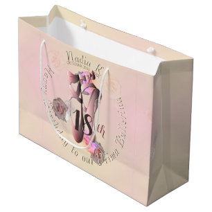 Grand Sac Cadeau Chaussures Ballerina Pink Toe