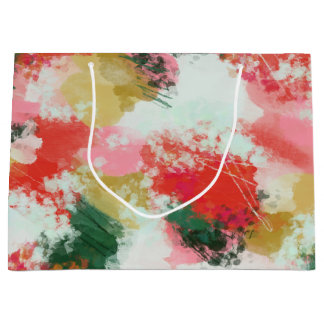 Grand Sac Cadeau Cheer Abstrait