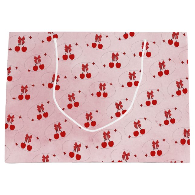 Grand Sac Cadeau Cherry (Devant)