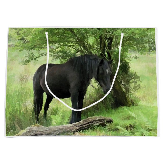 GRAND SAC CADEAU CHEVAUX (Devant)