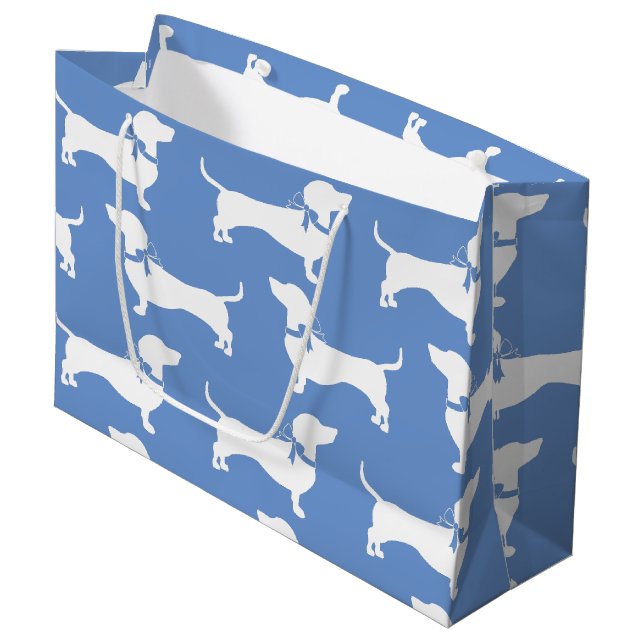 Grand Sac Cadeau Chien Chien Chien Chien Puppy (Devant Angle)