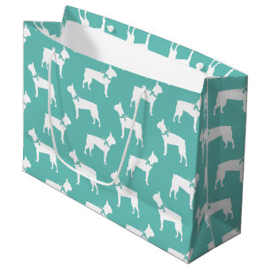 Grand Sac Cadeau Chien de Boston Terrier Puppy