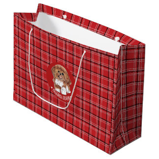 Grand Sac Cadeau Chien Lhasa Apso