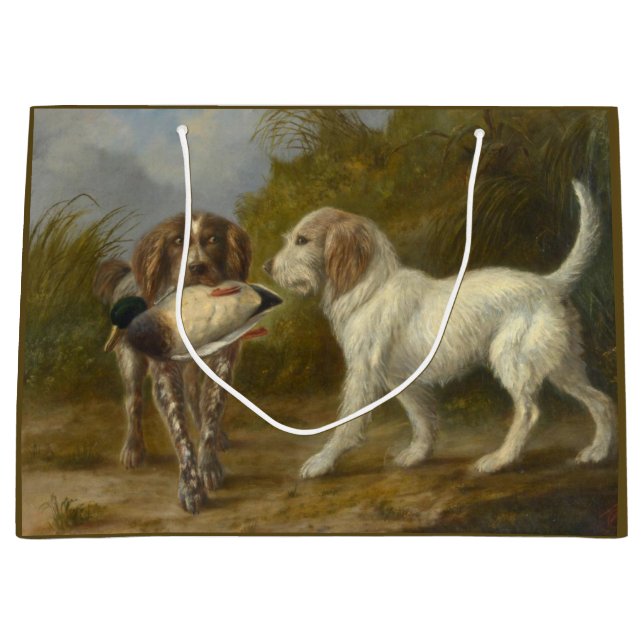 Grand Sac Cadeau Chiens de chasse (par Carlo Ademollo) (Devant)