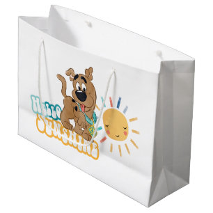 Grand Sac Cadeau Chiot Scooby-Doo "Bonjour soleil"