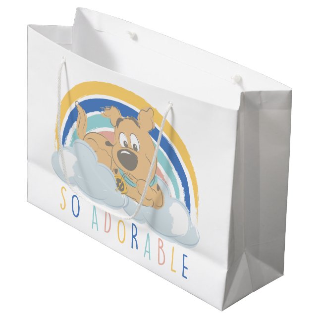 Grand Sac Cadeau Chiot Scooby-Doo "tellement adorable" (Devant Angle)
