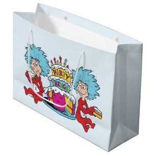 Grand Sac Cadeau Chose Un Chose Deux Choses de Fête