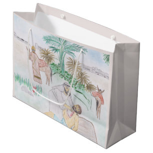 Grand Sac Cadeau Christian Artwork Le bon samaritain