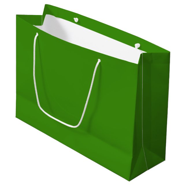Grand Sac Cadeau Christmas Green Festive Large Gift Bag (Devant Angle)