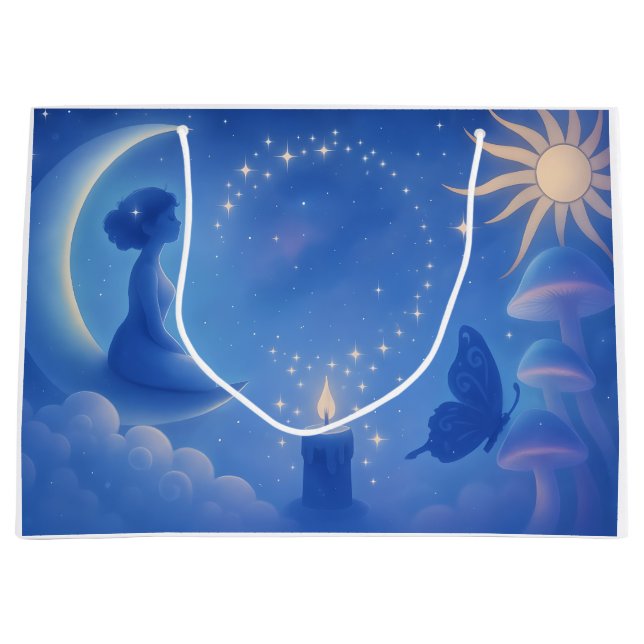 Grand Sac Cadeau Chuchotements de la Lune (Devant)