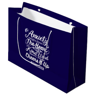 Grand Sac Cadeau Citation d'encouragement chrétien – Anxiété et gen