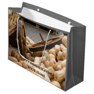Grand Sac Cadeau Citrouilles et roue